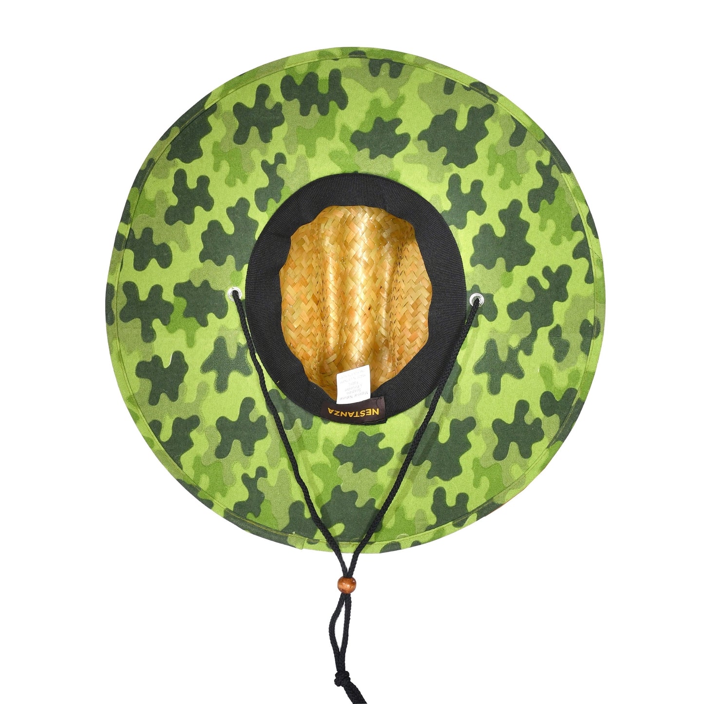 Lifeguard Straw Hats with Camo Lining