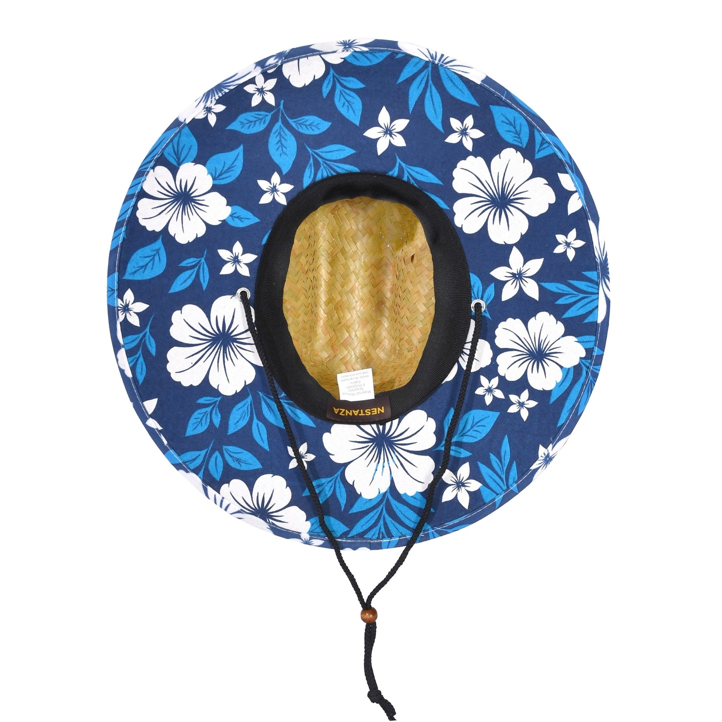 Lifeguard Straw Hats with Navy Lining