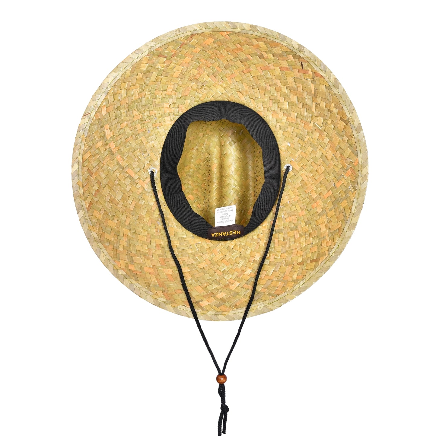 Lifeguard Straw Hats with Flag Patch