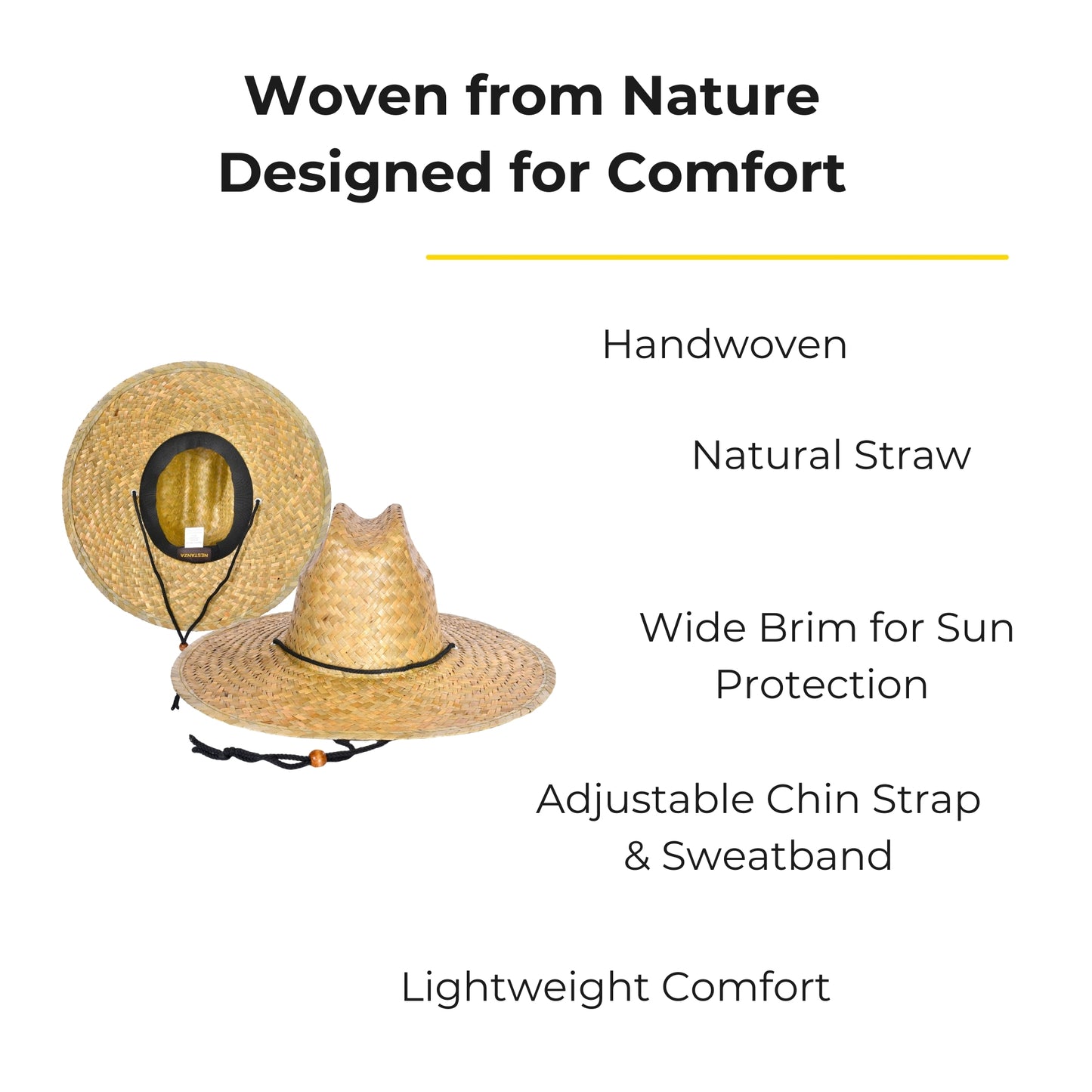 Lifeguard Straw Hats Natural
